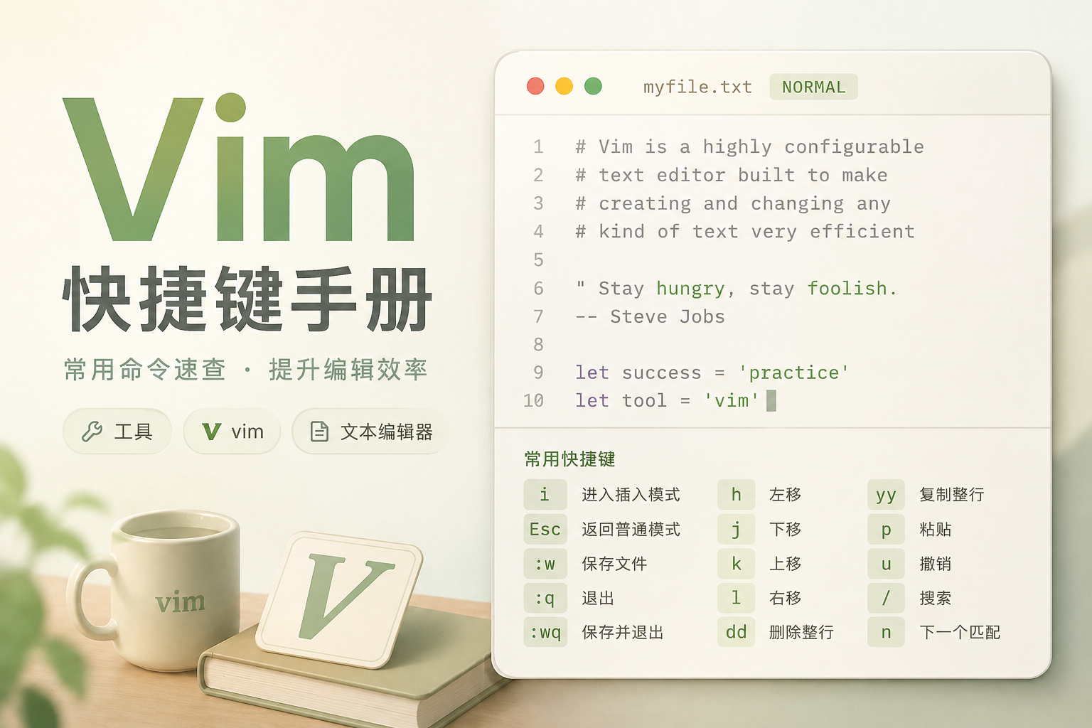 【长期更新】个人总结的vim快捷键手册