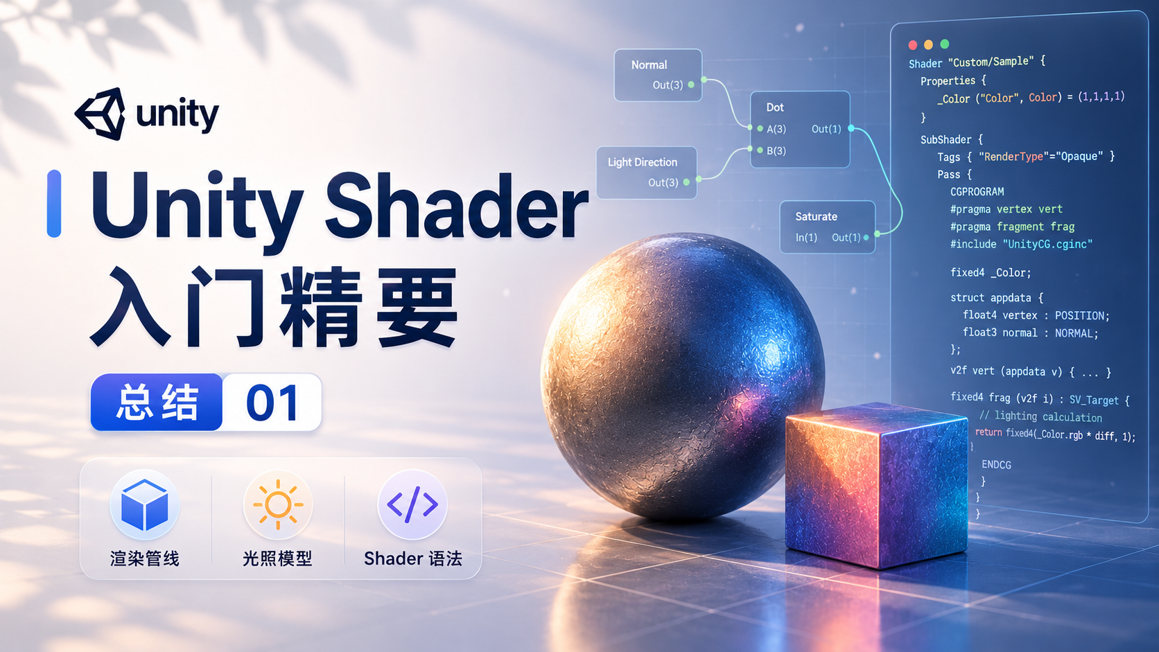 《Unity Shader 入门精要》总结01